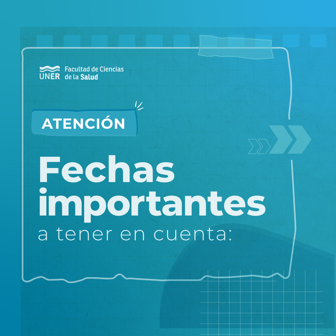 Fechas importantes para agendar